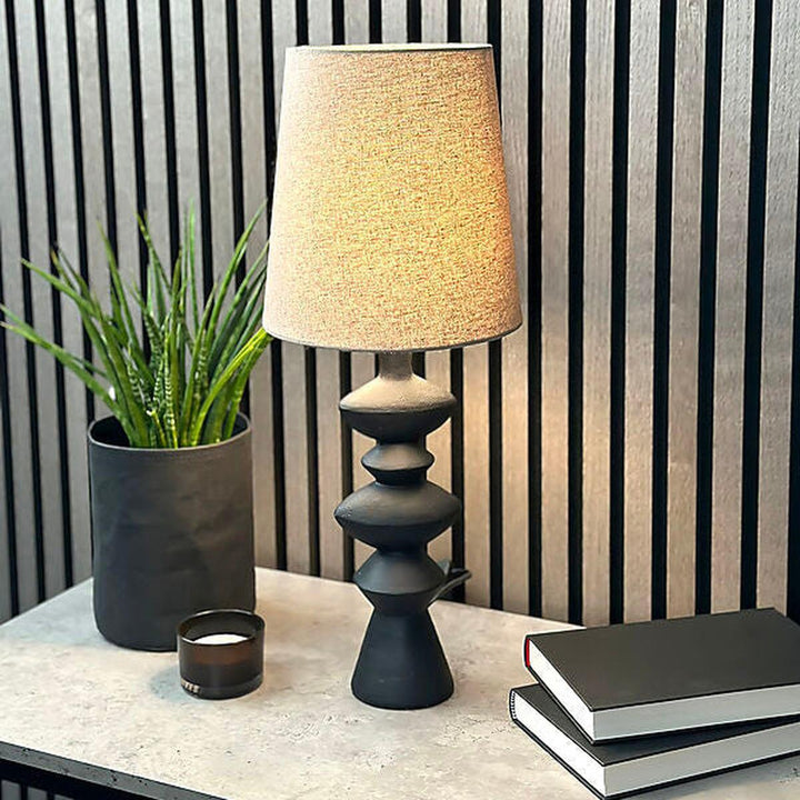 Nina bordlampe-Bordlamper-Aneta Lighting-Svart / Brun-18405-15-16-Lightup.no