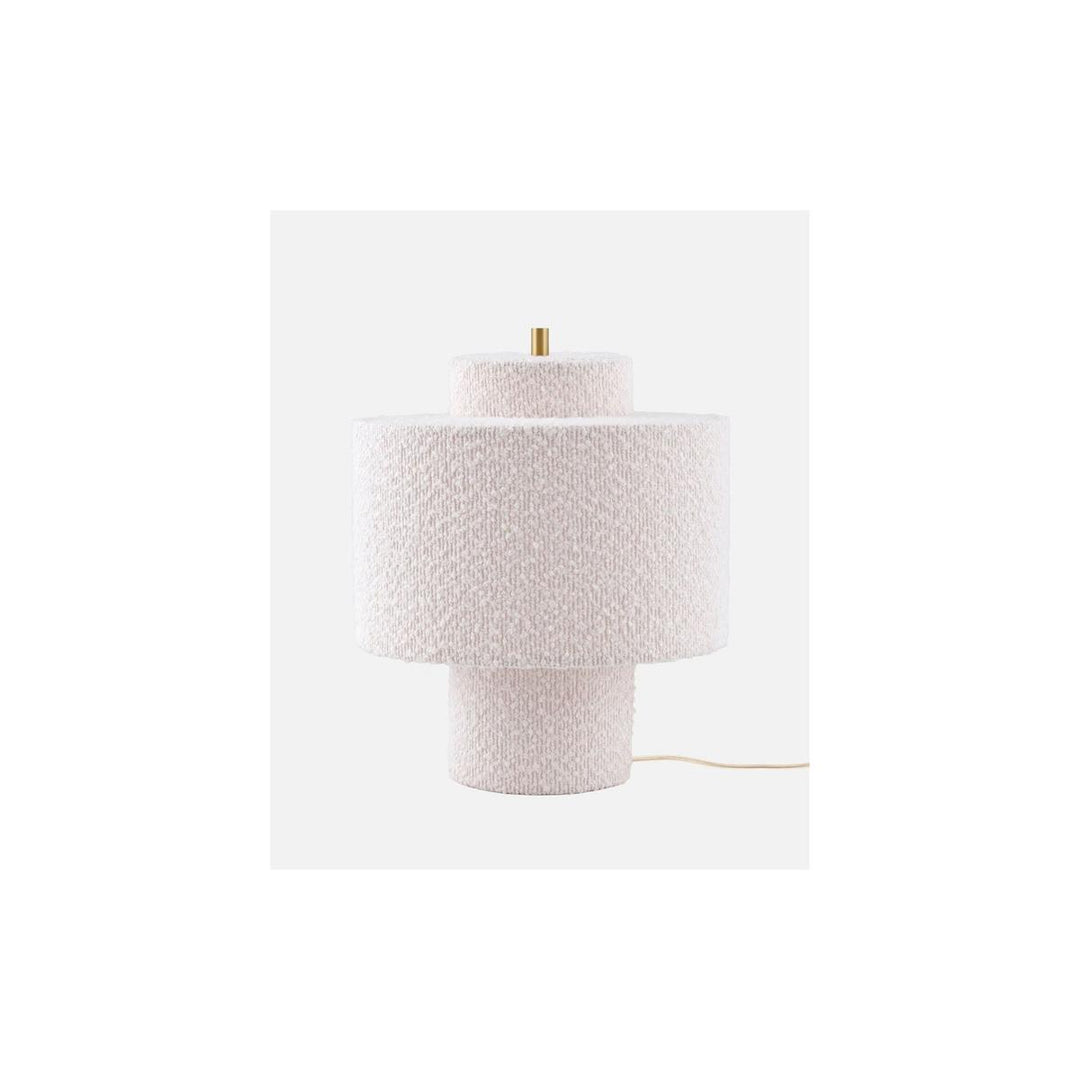 Noah bordlampe-Bordlamper-Globen Lighting-Hvit bouclé-716308-Lightup.no