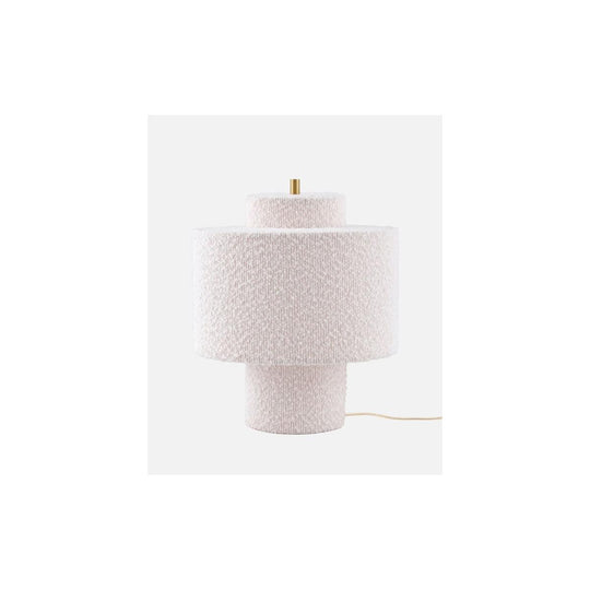 Noah bordlampe-Bordlamper-Globen Lighting-Hvit bouclé-716308-Lightup.no