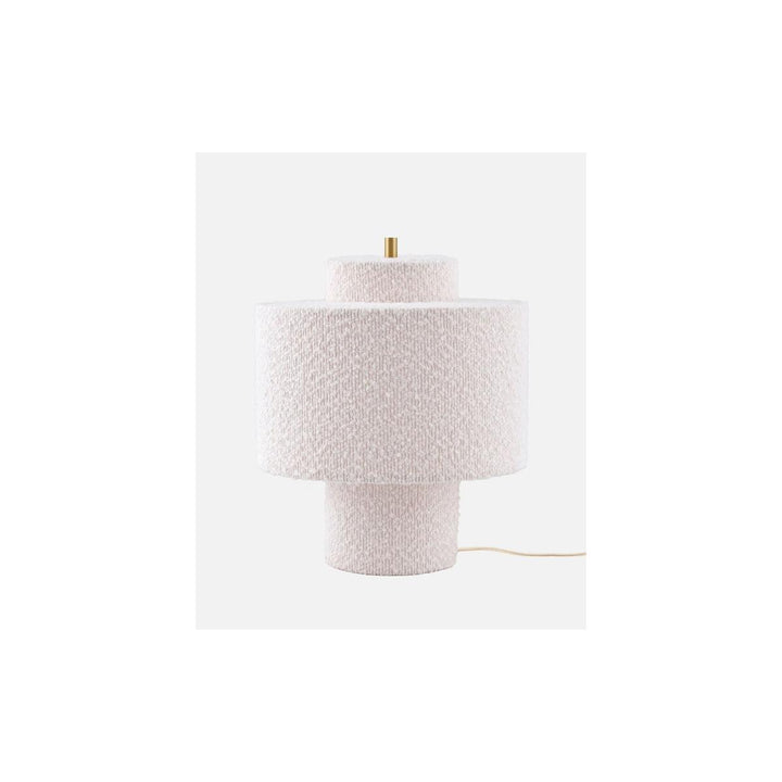 Noah bordlampe-Bordlamper-Globen Lighting-Hvit bouclé-716308-Lightup.no