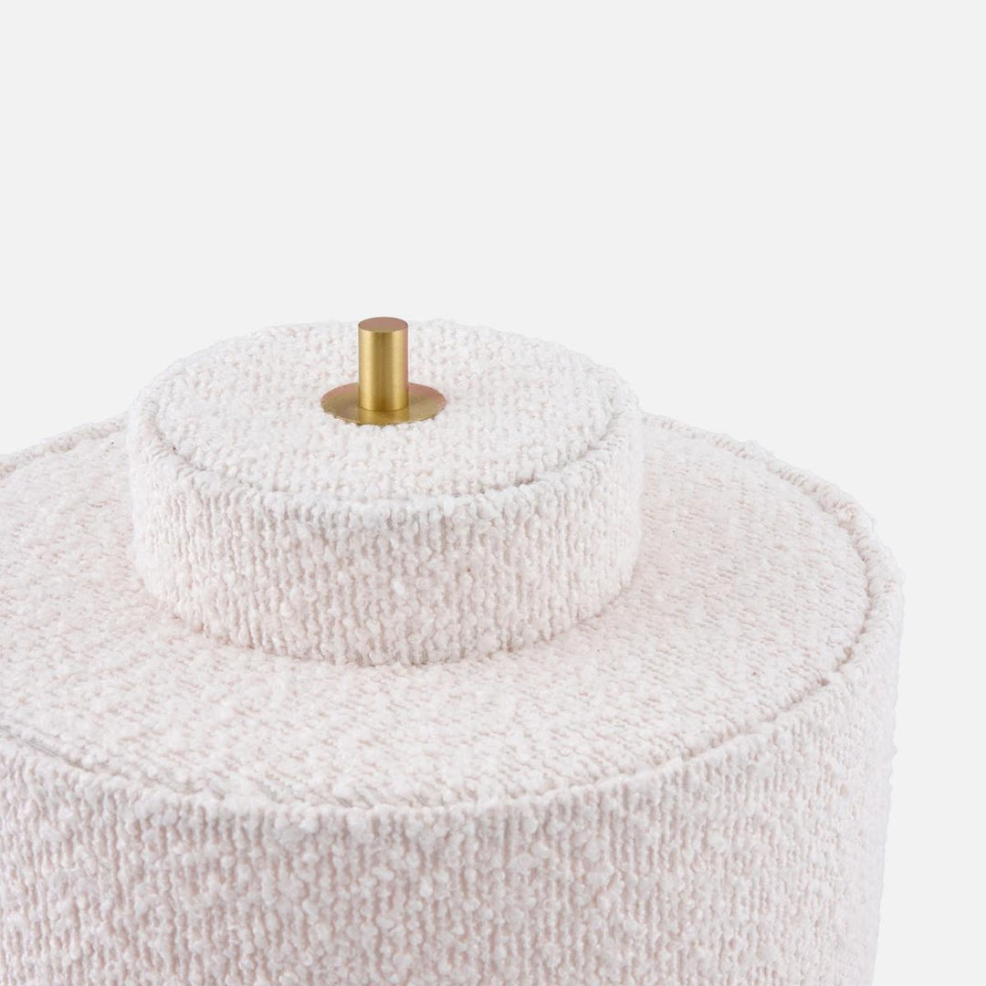 Noah bordlampe-Bordlamper-Globen Lighting-Hvit bouclé-716308-Lightup.no