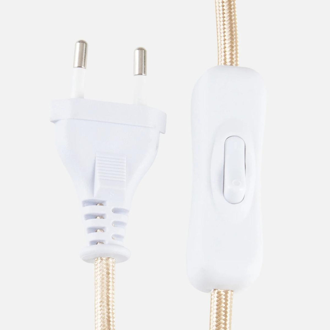 Noah bordlampe-Bordlamper-Globen Lighting-Hvit bouclé-716308-Lightup.no