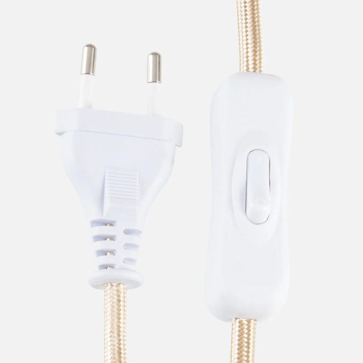 Noah bordlampe-Bordlamper-Globen Lighting-Hvit bouclé-716308-Lightup.no