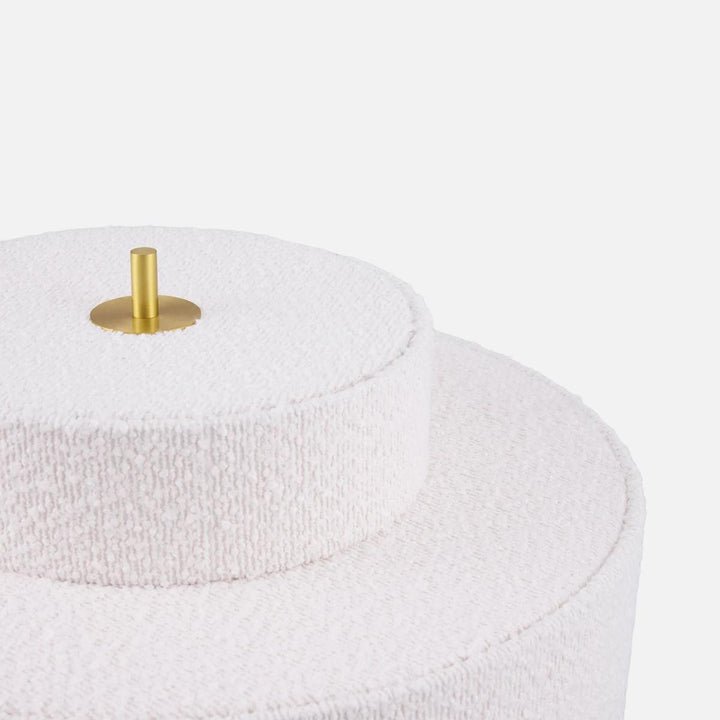 Noah gulvlampe-Gulvlamper-Globen Lighting-Hvit bouclé-706308-Lightup.no