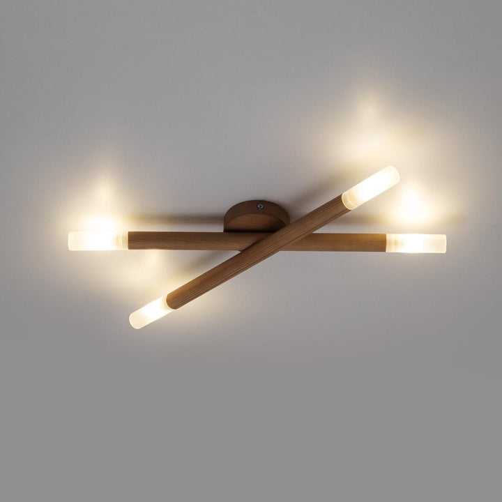 Noble tak/vegglampe 4-lys-Taklamper-TK Lighting-Natur-TK-4524-Lightup.no