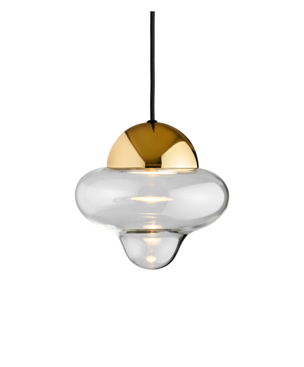 Nutty taklampe - Klar/Messing-Takpendler-Design by Us-Des__23132-Lightup.no