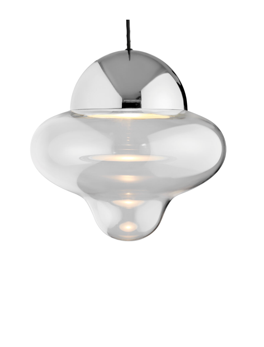 Nutty taklampe XL - Klar/Sølv-Takpendler-Design by Us-Des__23232-Lightup.no