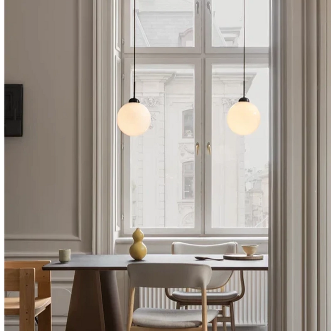 Nuura Apiales 1 taklampe - Satin svart/ opal-Takpendler-Nuura-Svart / Opal-Nua__2053008-Lightup.no