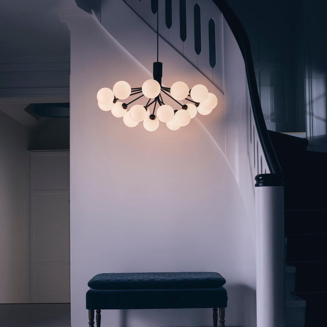 Nuura Apiales 18 - Satin svart / Opal - Nua__2051008 - Lightup.no