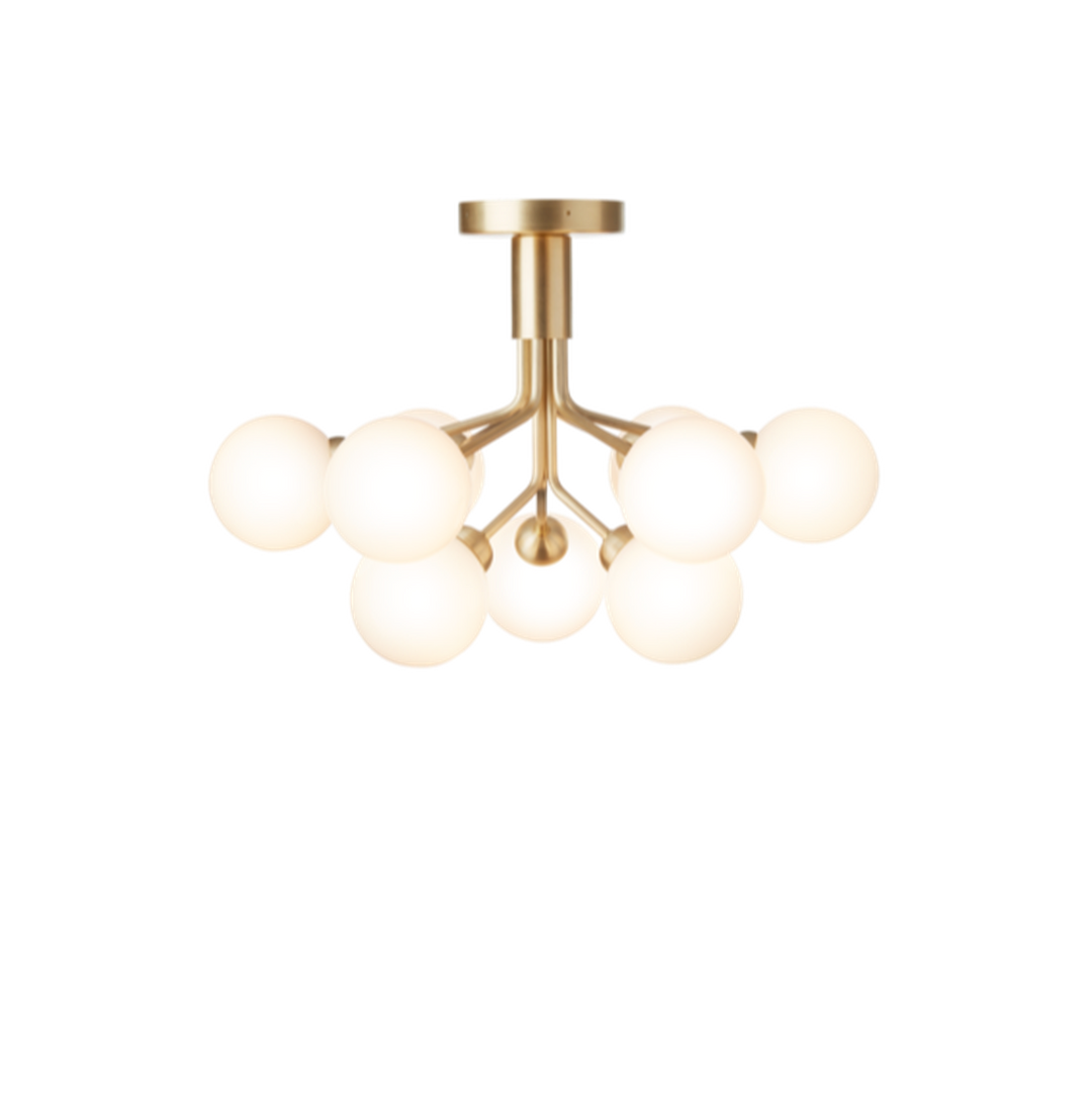 Nuura Apiales 9 ceiling-Taklamper-Nuura-Messing / Opal-Nua__2059002-Lightup.no