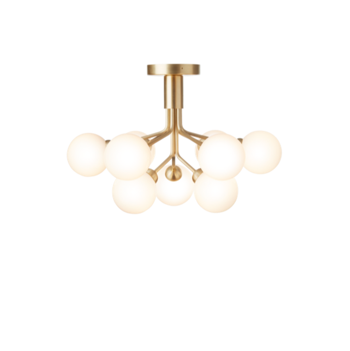 Nuura Apiales 9 ceiling-Taklamper-Nuura-Messing / Opal-Nua__2059002-Lightup.no