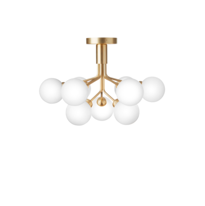 Nuura Apiales 9 ceiling-Taklamper-Nuura-Messing / Opal-Nua__2059002-Lightup.no
