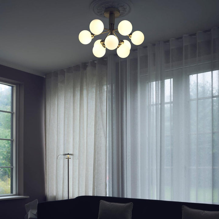 Nuura Apiales 9 ceiling-Taklamper-Nuura-Messing / Opal-Nua__2059002-Lightup.no