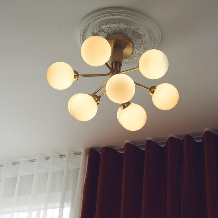 Nuura Apiales 9 ceiling-Taklamper-Nuura-Messing / Opal-Nua__2059002-Lightup.no