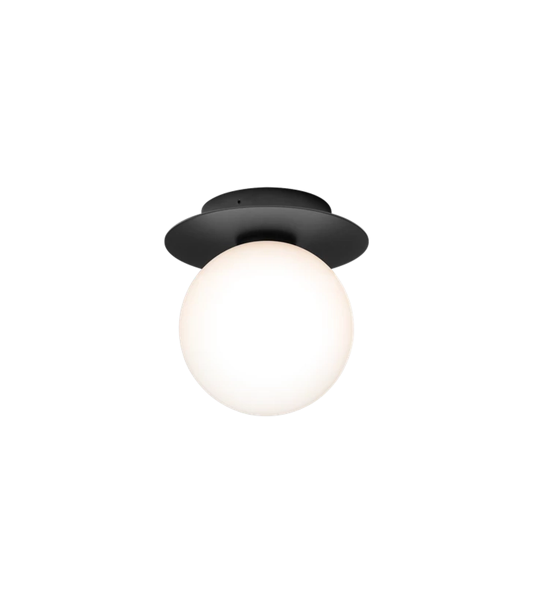 Nuura Liila 1 utendørslampe-Utebelysning vegg klassisk-Nuura-Svart / Opal-Nua__2046011-Lightup.no