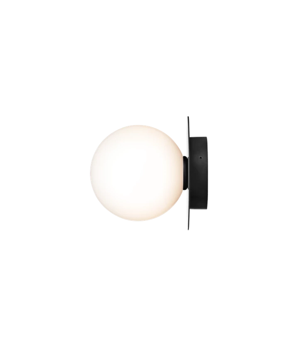 Nuura Liila 1 utendørslampe-Utebelysning vegg klassisk-Nuura-Svart / Opal-Nua__2046011-Lightup.no