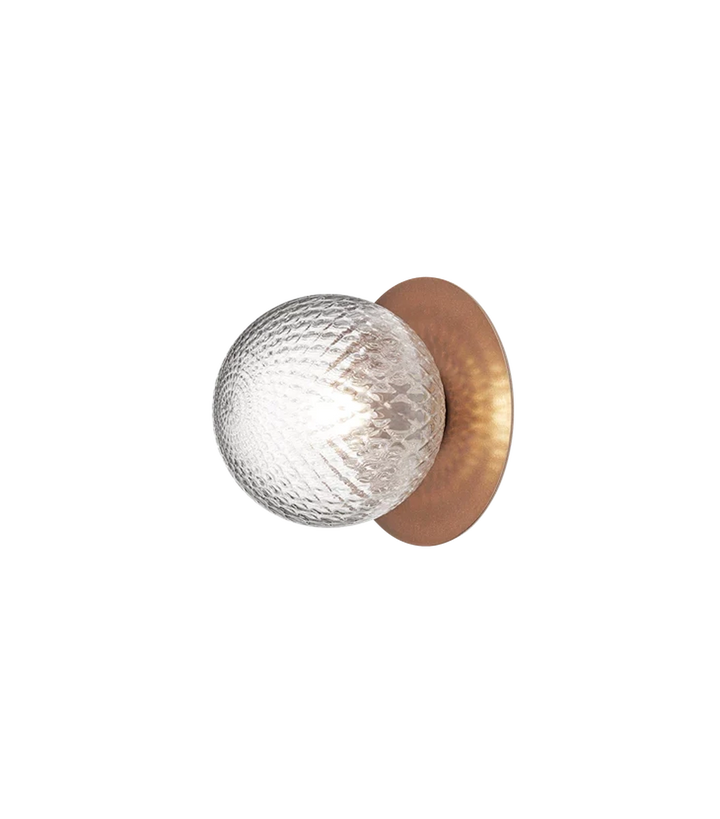 Nuura Liila 1 utendørslampe - mørk bronse/optic-Utebelysning vegg klassisk-Nuura-Bronse-Nua__2046010-Lightup.no