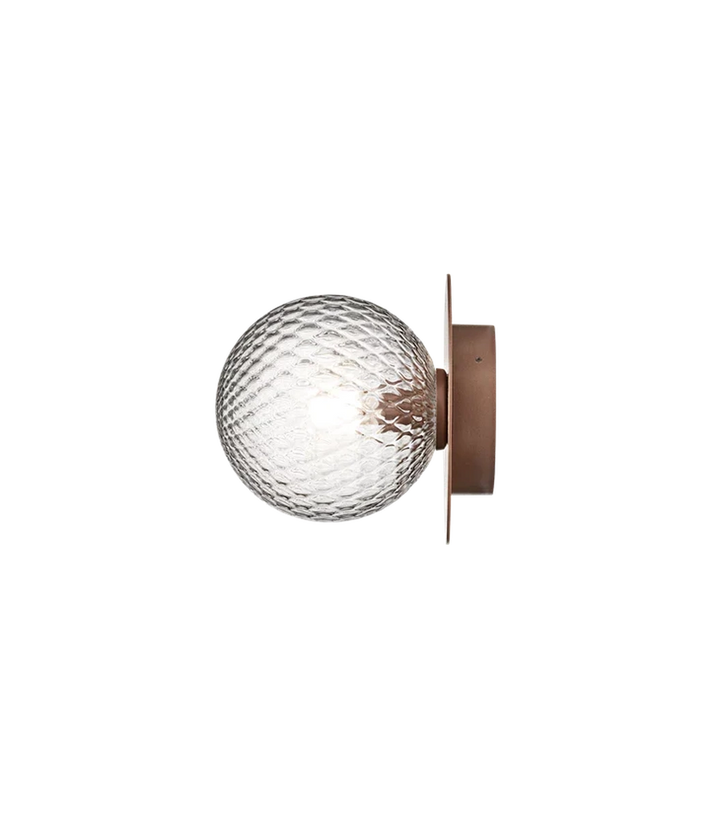 Nuura Liila 1 utendørslampe - mørk bronse/optic-Utebelysning vegg klassisk-Nuura-Bronse-Nua__2046010-Lightup.no