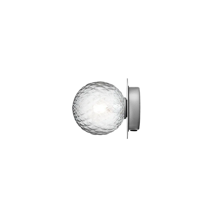Nuura Liila 1 vegglampe/taklampe - Small-Vegglamper-Nuura-Sølv / Optic klar-Nua__2046053-Lightup.no