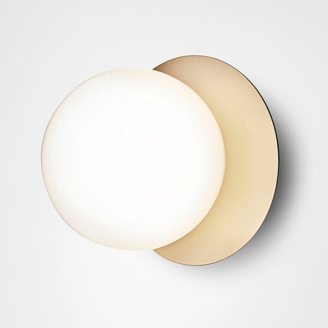 Nuura Liila 1 vegglampe/taklampe - medium-Vegglamper-Nuura-Nordic gold / Opal-Nua__2046002-Lightup.no