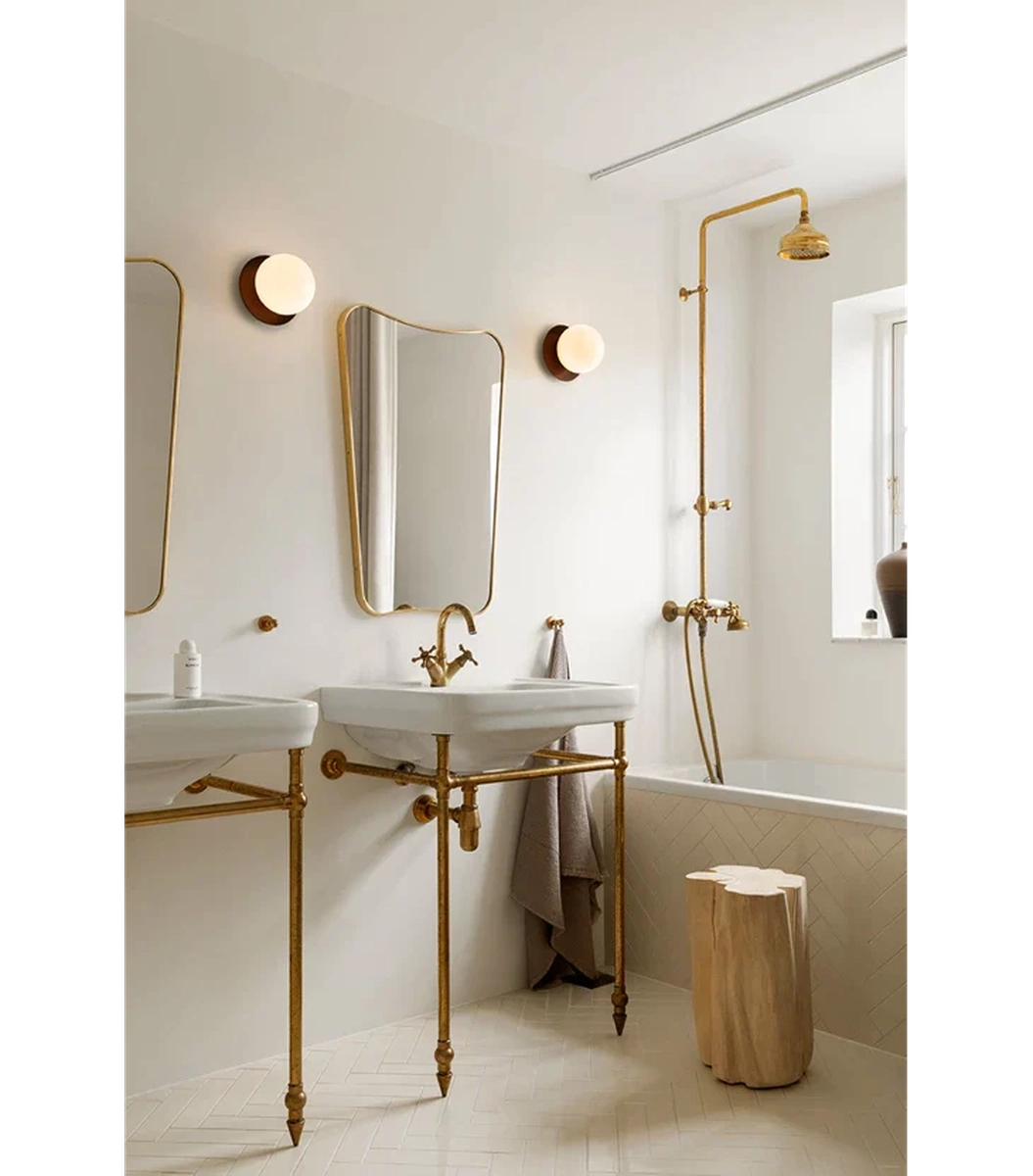 Nuura Liila 1 vegglampe/taklampe - medium - bronse/opal-Vegglamper-Nuura-Bronse / Opal-Nua__2046036-Lightup.no