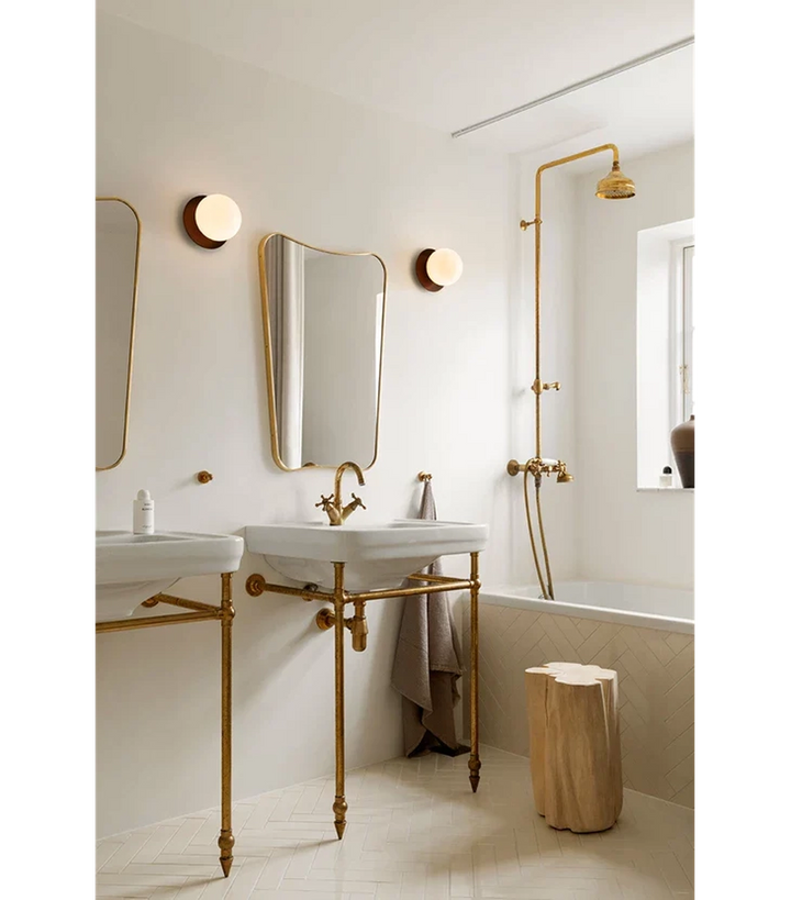 Nuura Liila 1 vegglampe/taklampe - medium - bronse/opal-Vegglamper-Nuura-Bronse / Opal-Nua__2046036-Lightup.no