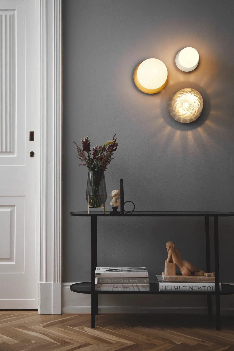 Nuura Liila 1 vegglampe/taklampe - medium - light silver / opal-Vegglamper-Nuura-Krom / Opal-Nua__2046004-Lightup.no
