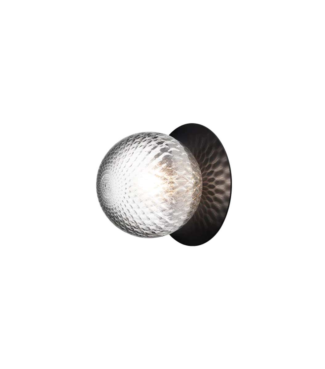 Nuura Liila 1 vegglampe/taklampe - medium - svart / optic-Vegglamper-Nuura-Svart-Nua__2046026-Lightup.no