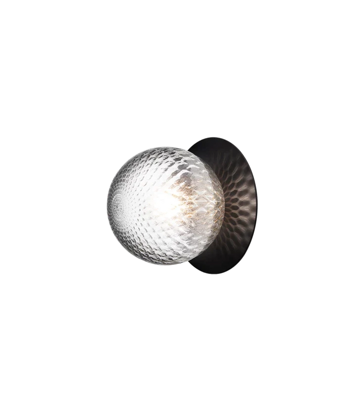 Nuura Liila 1 vegglampe/taklampe - medium - svart / optic-Vegglamper-Nuura-Svart-Nua__2046026-Lightup.no