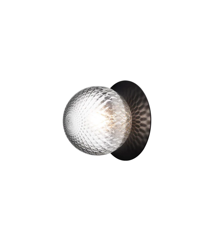 Nuura Liila 1 vegglampe/taklampe - medium - svart / optic-Vegglamper-Nuura-Nua__2046026-Lightup.no