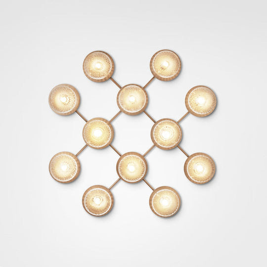 Nuura Liila 12 taklampe/vegglampe - optic-Vegglamper-Nuura-Messing-Nua__2041001-Lightup.no