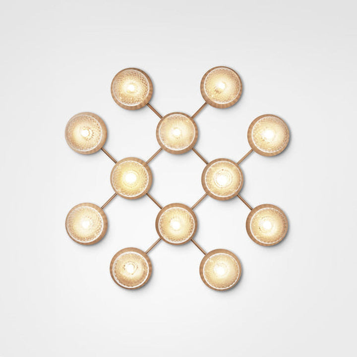 Nuura Liila 12 taklampe/vegglampe - optic-Vegglamper-Nuura-Messing-Nua__2041001-Lightup.no