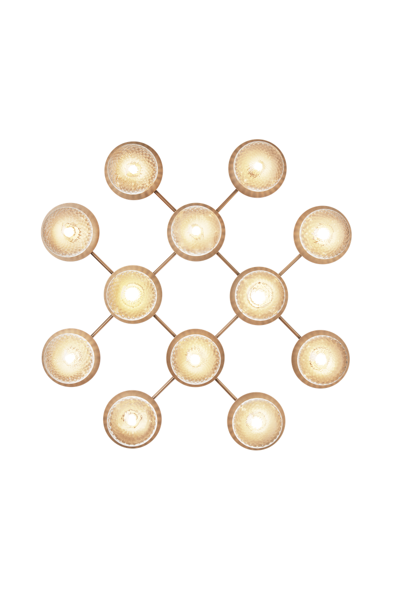 Nuura Liila 12 taklampe/vegglampe - optic-Vegglamper-Nuura-Messing-Nua__2041001-Lightup.no