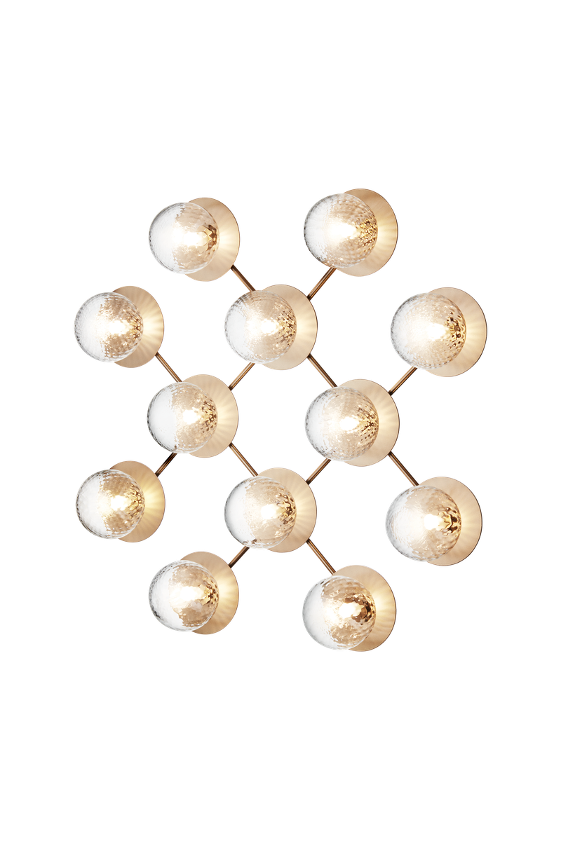 Nuura Liila 12 taklampe/vegglampe - optic-Vegglamper-Nuura-Messing-Nua__2041001-Lightup.no