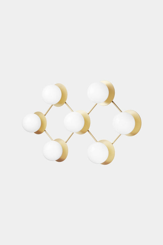 Nuura Liila 7 taklampe/vegglampe - opal-Vegglamper-Nuura-Messing / Opal-Nua__2041004-Lightup.no