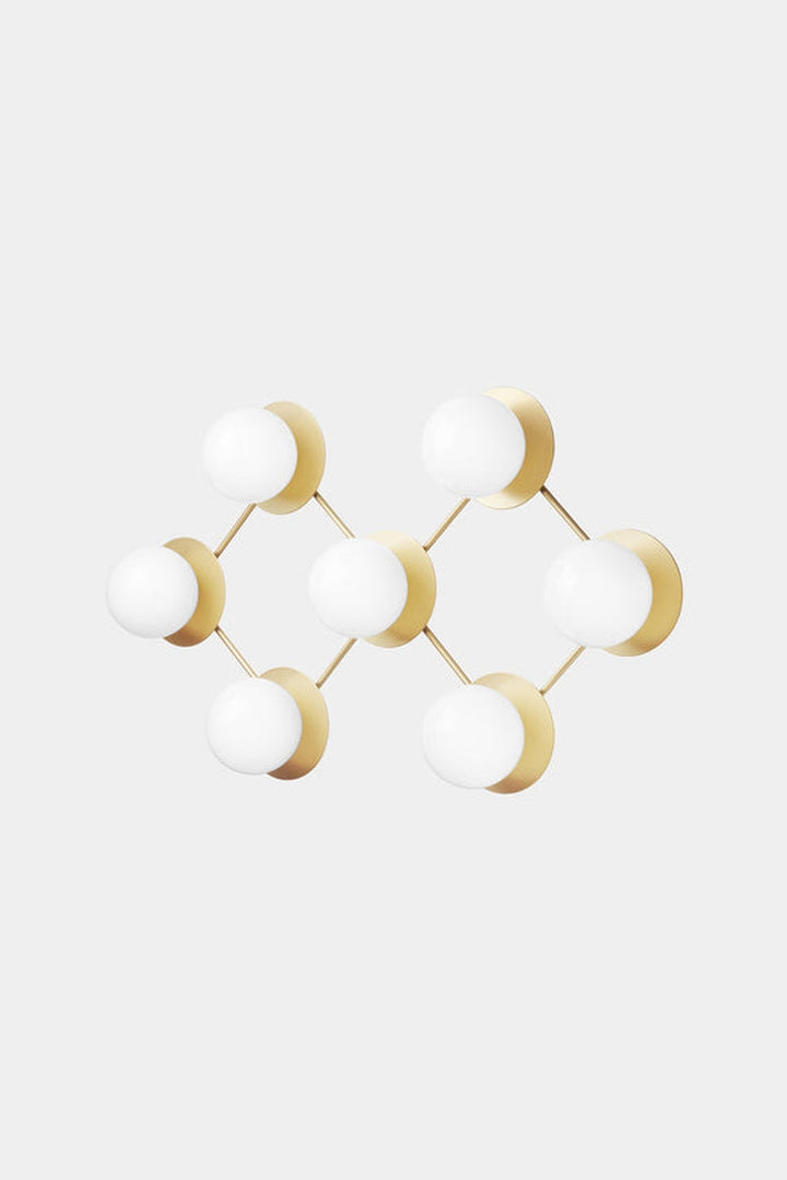 Nuura Liila 7 taklampe/vegglampe - opal-Vegglamper-Nuura-Messing / Opal-Nua__2041004-Lightup.no