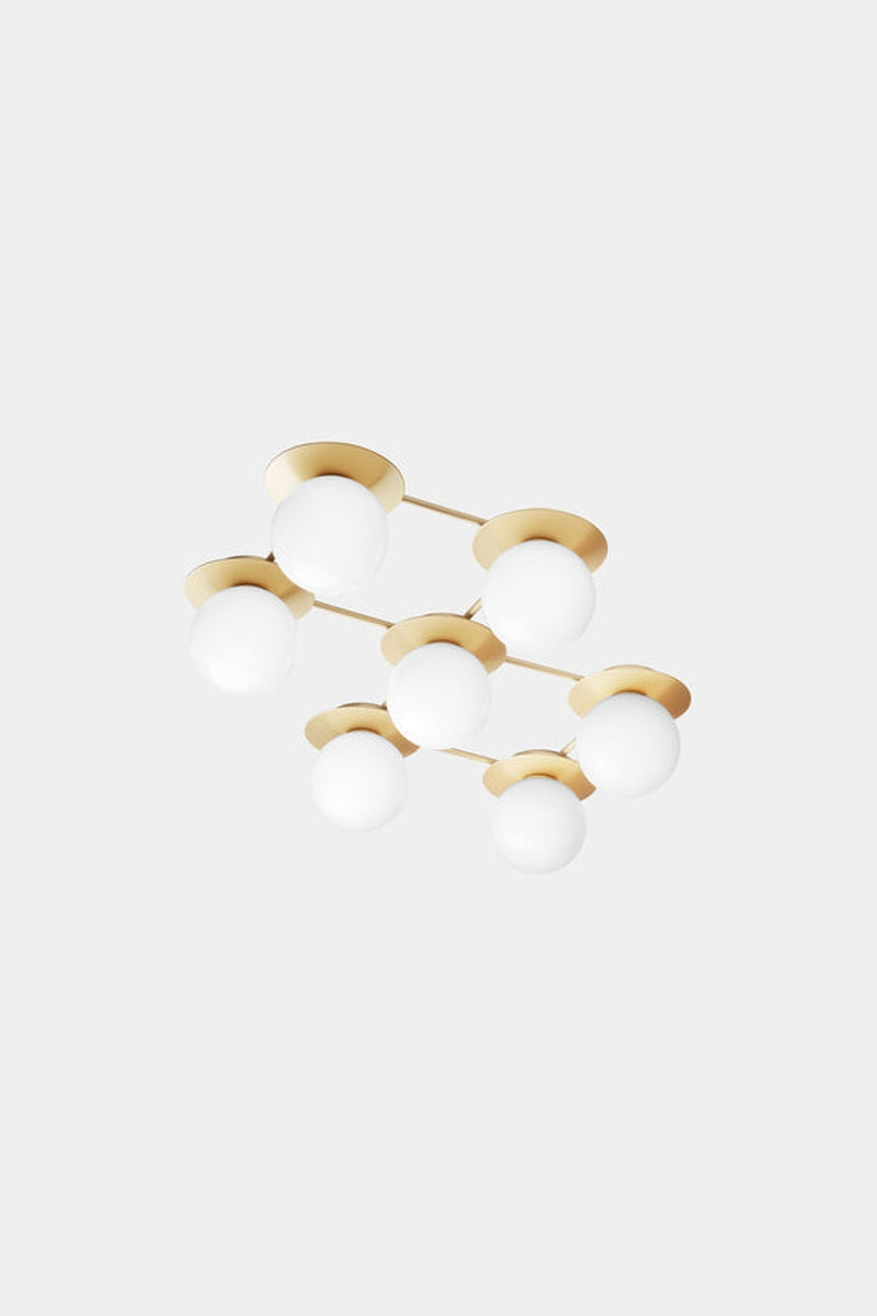 Nuura Liila 7 taklampe/vegglampe - opal-Vegglamper-Nuura-Messing / Opal-Nua__2041004-Lightup.no