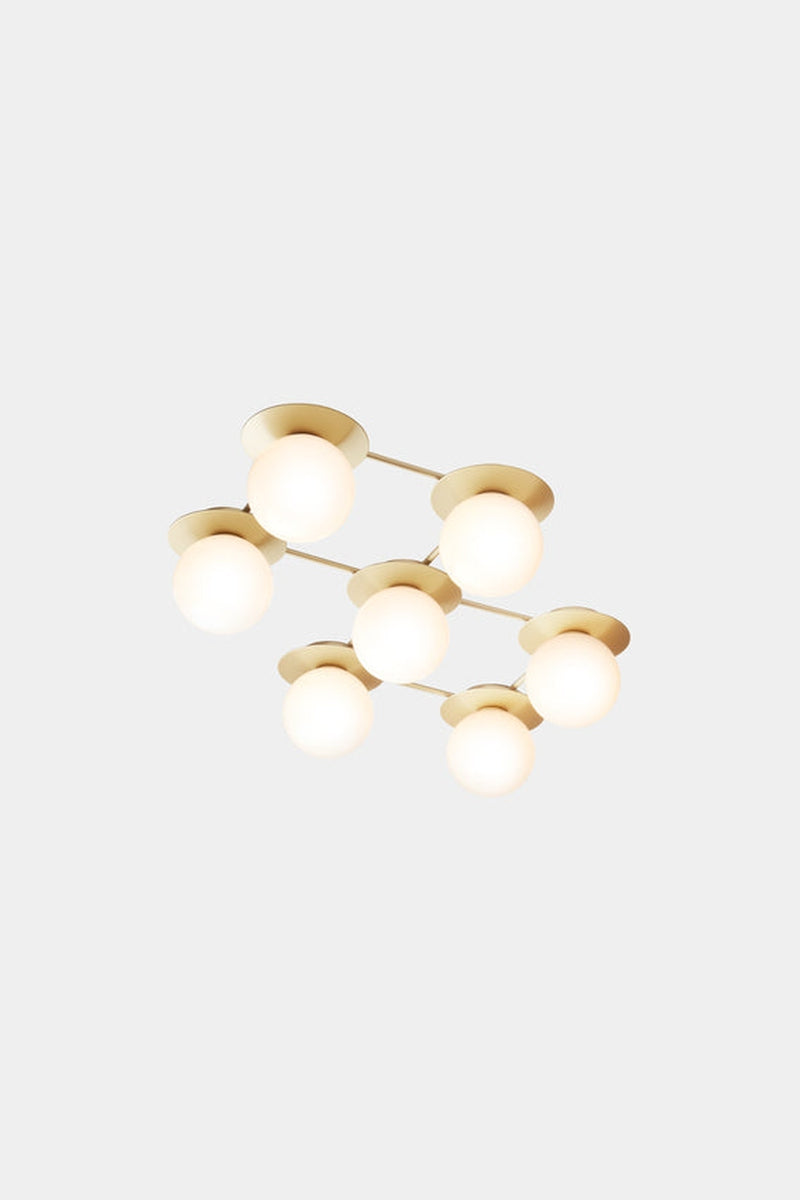 Nuura Liila 7 taklampe/vegglampe - opal-Vegglamper-Nuura-Messing / Opal-Nua__2041004-Lightup.no