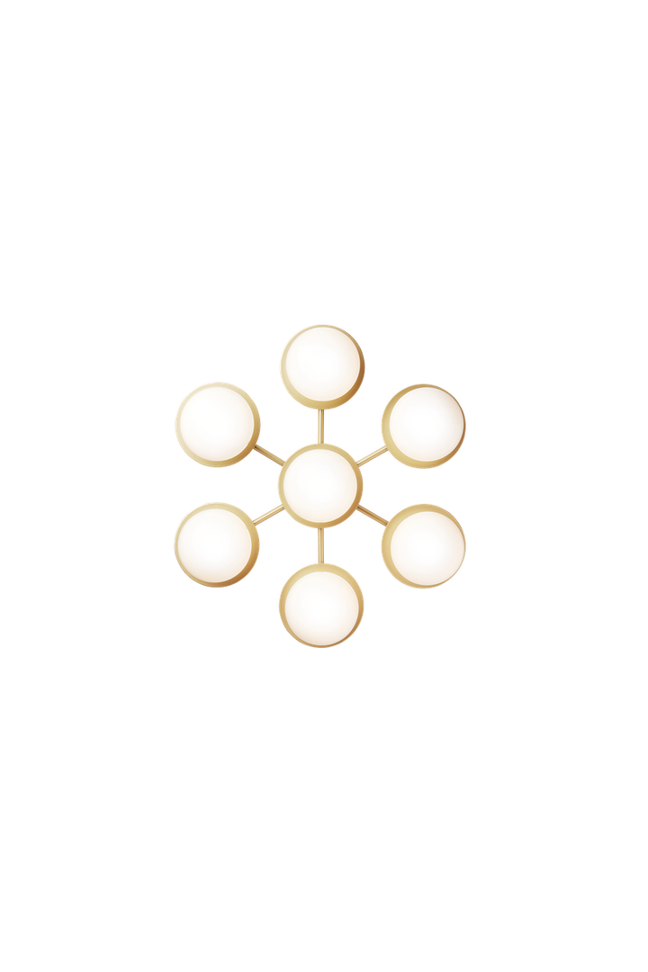 Nuura Liila Star-Vegglamper-Nuura-Messing / Opal-Nua__2041006-Lightup.no