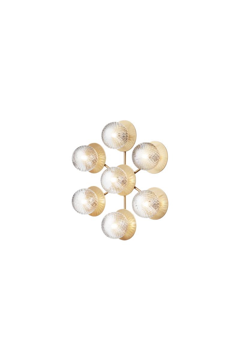 Nuura Liila Star-Vegglamper-Nuura-Messing / Opal-Nua__2041006-Lightup.no