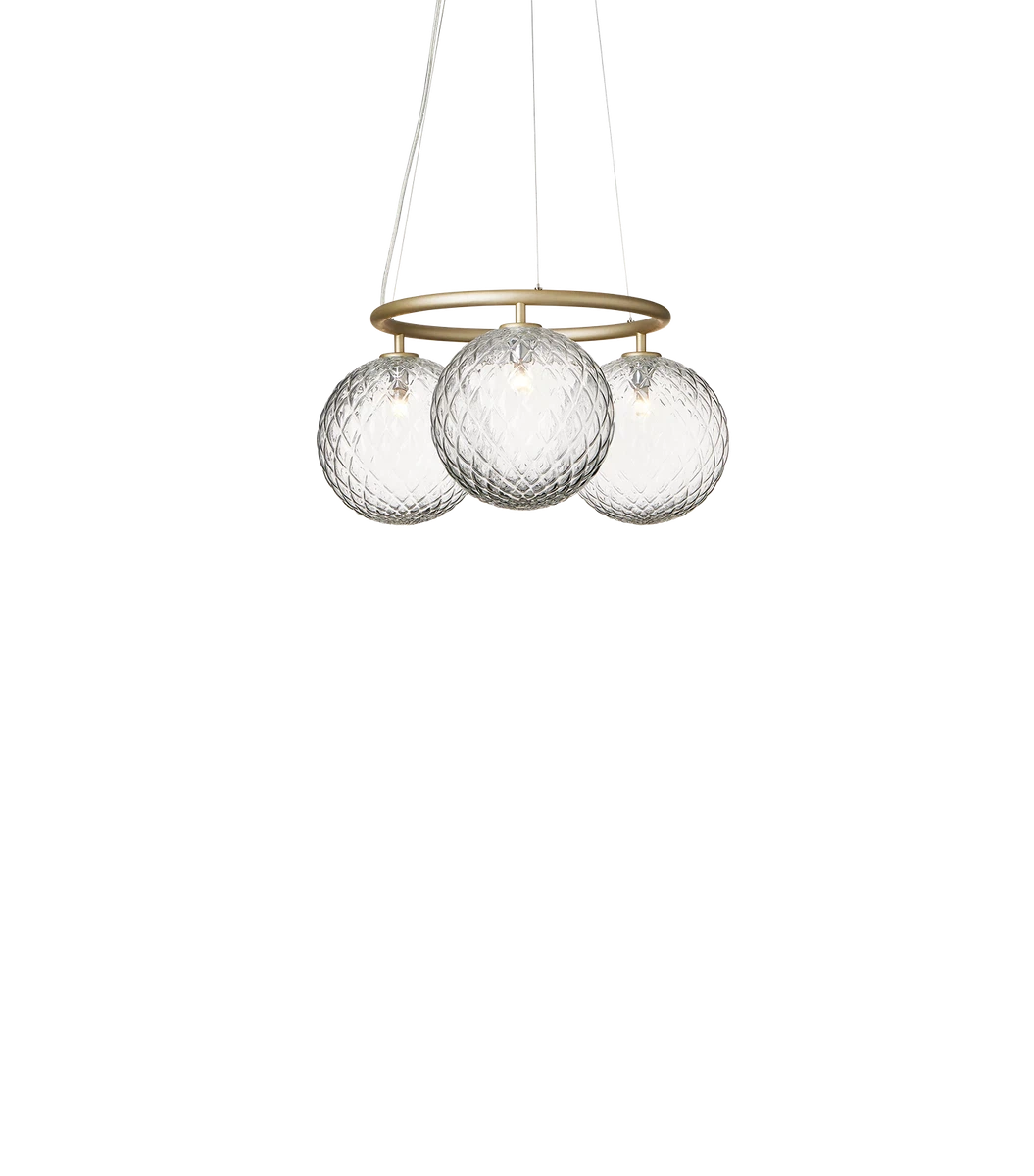 Nuura Miira 3 circular taklampe-Takpendler-Nuura-Optisk klart glass-Messing-Nua__2032043-Lightup.no