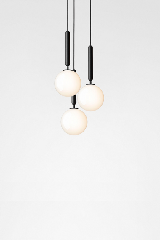 Nuura Miira 3 svart / opal-Takpendler-Nuura-Svart / Opal-Nua__2031002-Lightup.no