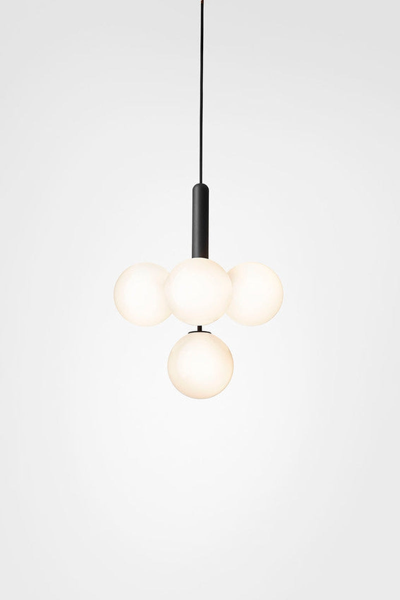 Nuura Miira 4 svart/opal-Takpendler-Nuura-Svart / Opal-Nua__2031006-Lightup.no