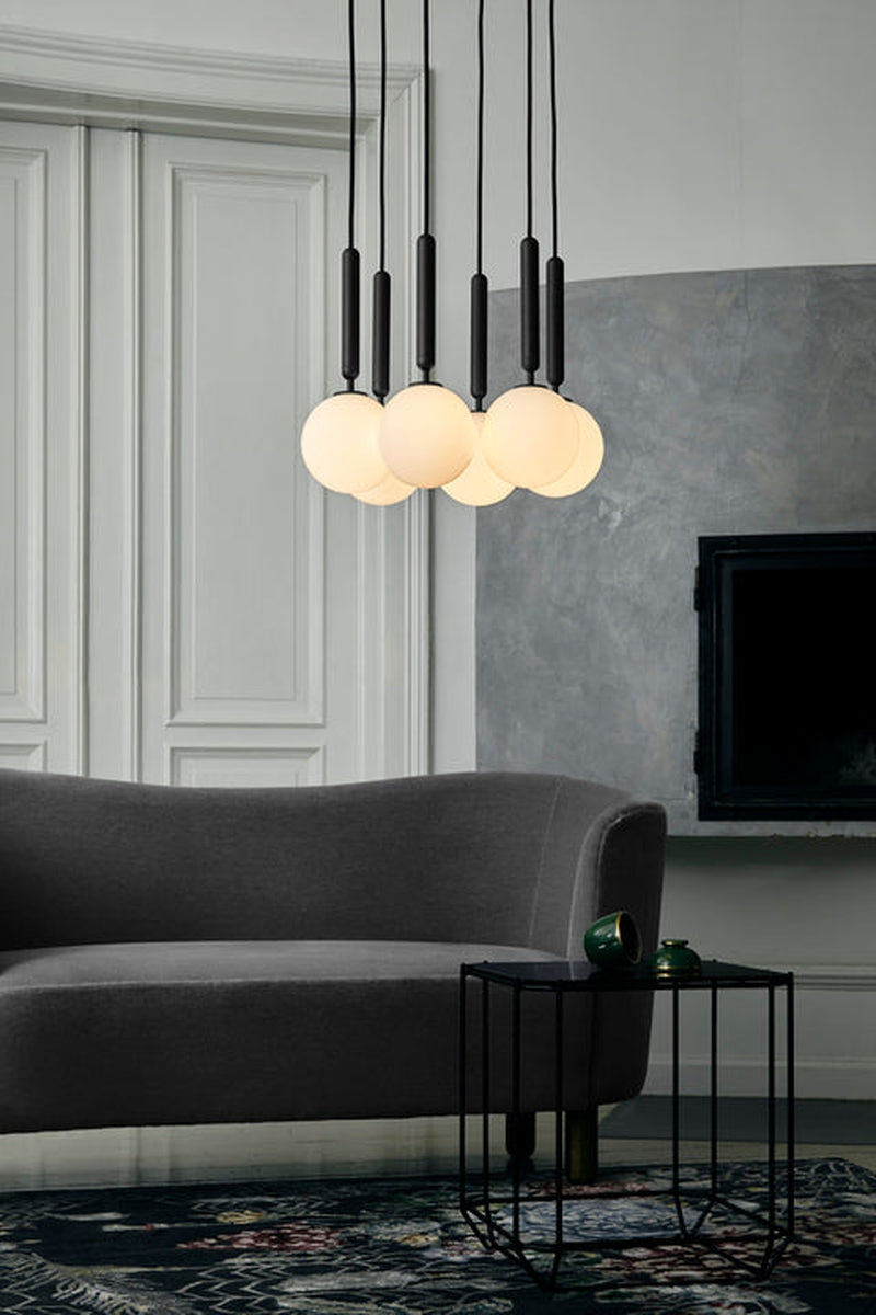 Nuura Miira 6 svart / opal-Takpendler-Nuura-Svart / Opal-Nua__2031010-Lightup.no