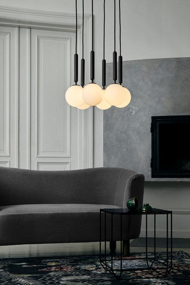 Nuura Miira 6 svart / opal-Takpendler-Nuura-Svart / Opal-Nua__2031010-Lightup.no