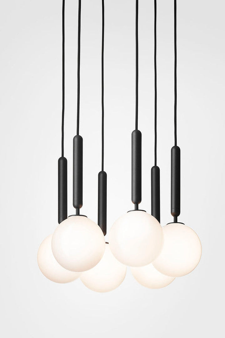 Nuura Miira 6 svart / opal-Takpendler-Nuura-Svart / Opal-Nua__2031010-Lightup.no