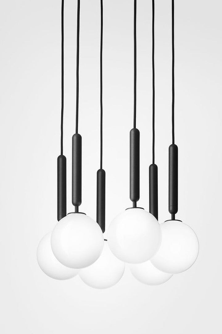 Nuura Miira 6 svart / opal-Takpendler-Nuura-Svart / Opal-Nua__2031010-Lightup.no
