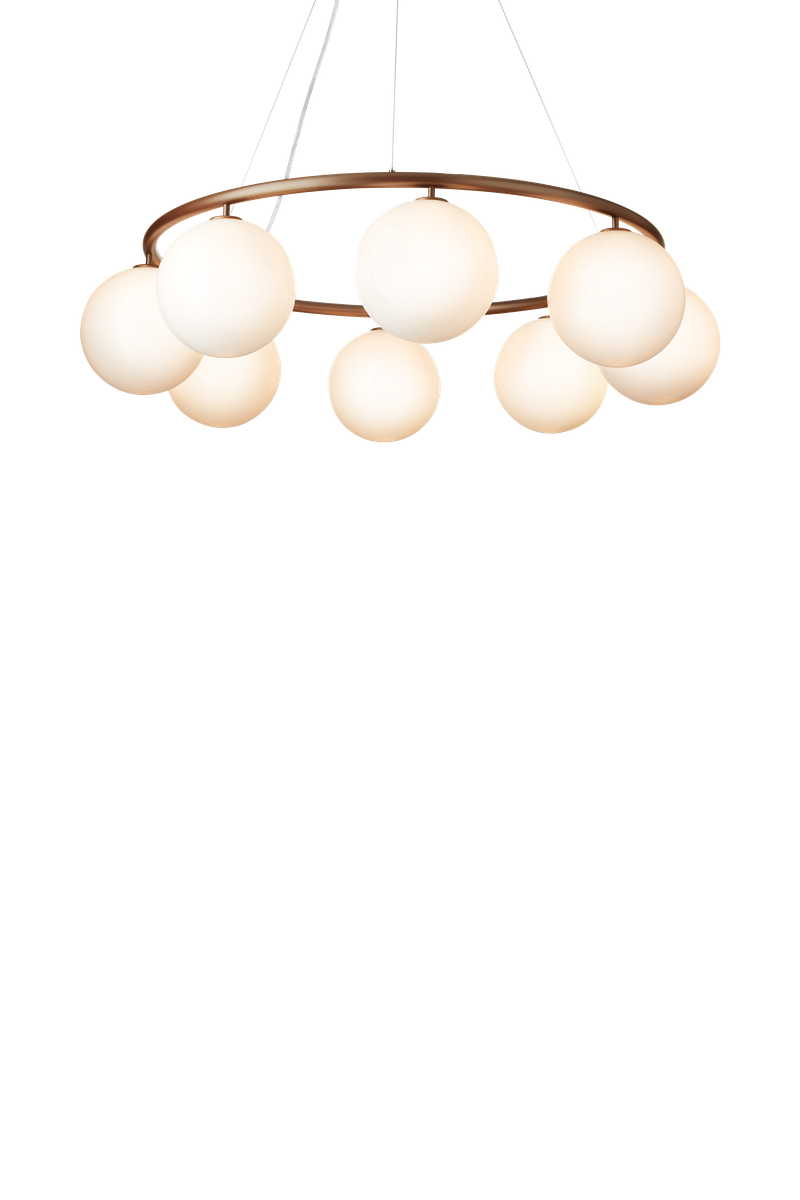 Nuura Miira 8 circular-Takpendler-Nuura-Messing / Opal-Nua__2032008-Lightup.no