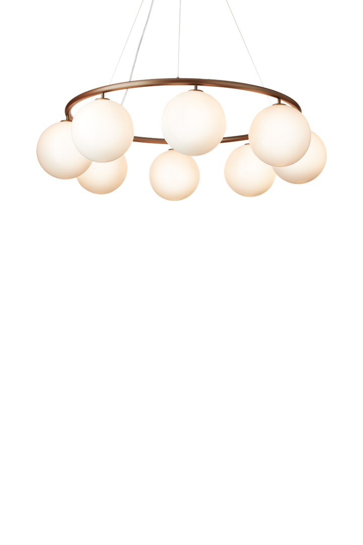 Nuura Miira 8 circular-Takpendler-Nuura-Messing / Opal-Nua__2032008-Lightup.no