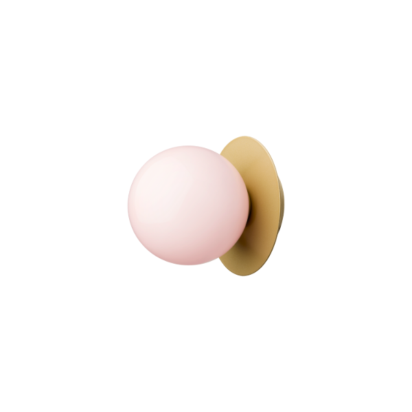 Nuura Liila 1 vegglampe/taklampe - medium - nordic gold / rose